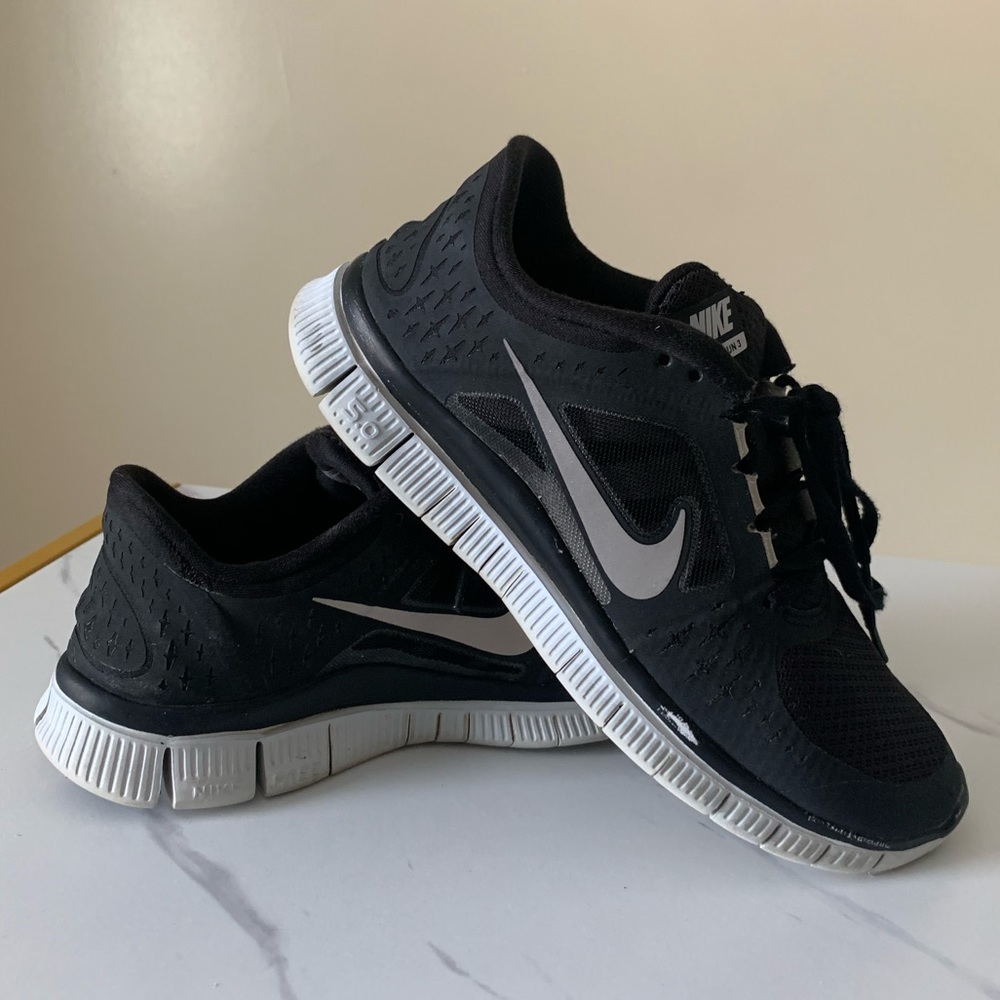 Nike free run black and grey